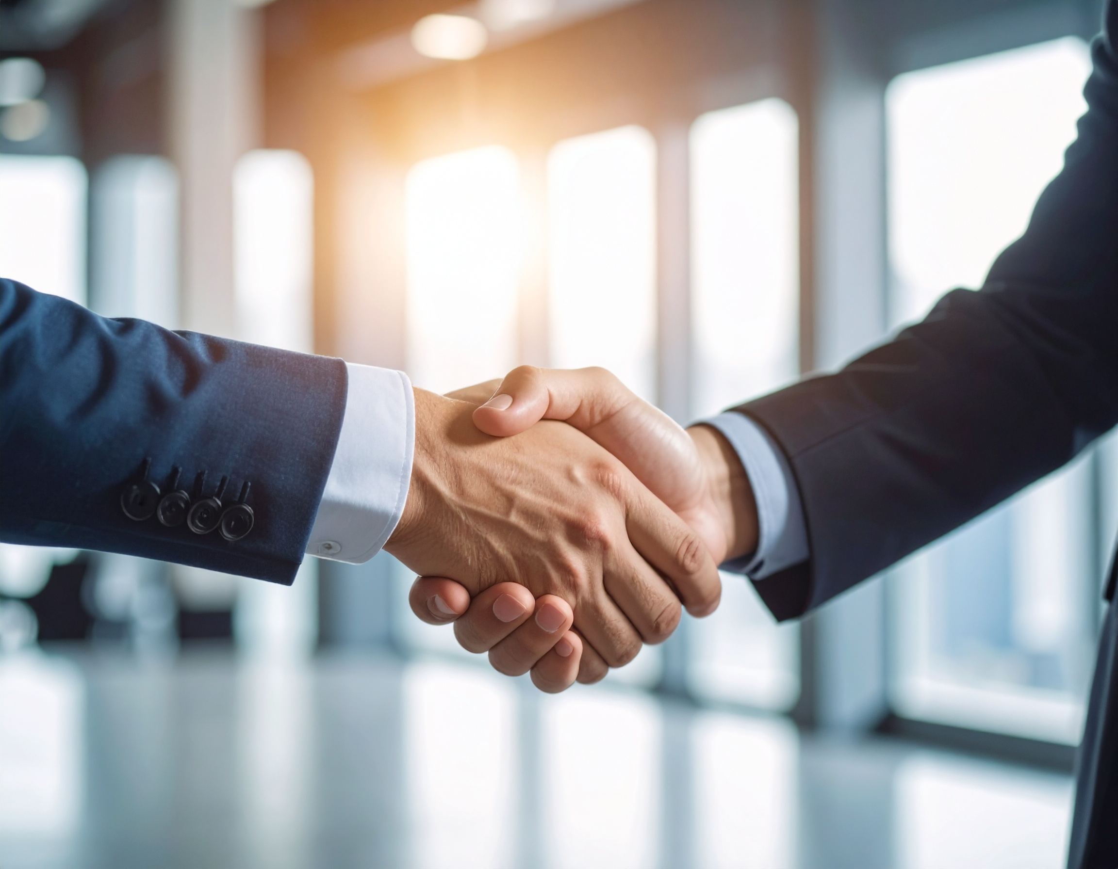 Successful B2B Lead Generation Handshake
