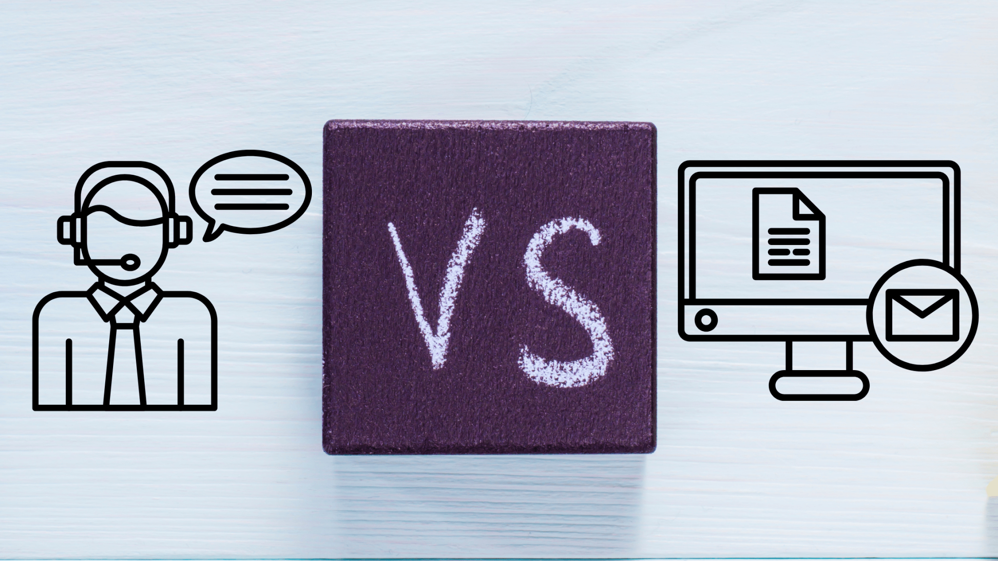 B2B Telemarketing vs email marketing graphic