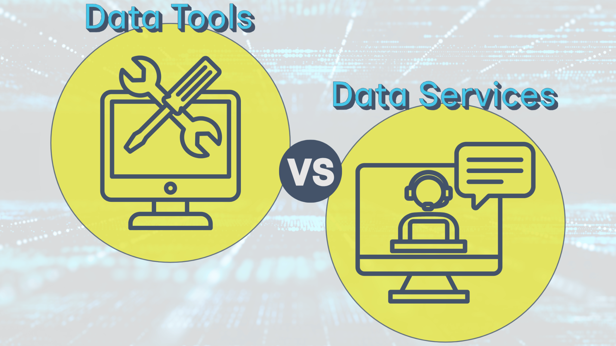 B2B Data Tools vs B2B Data Services icons
